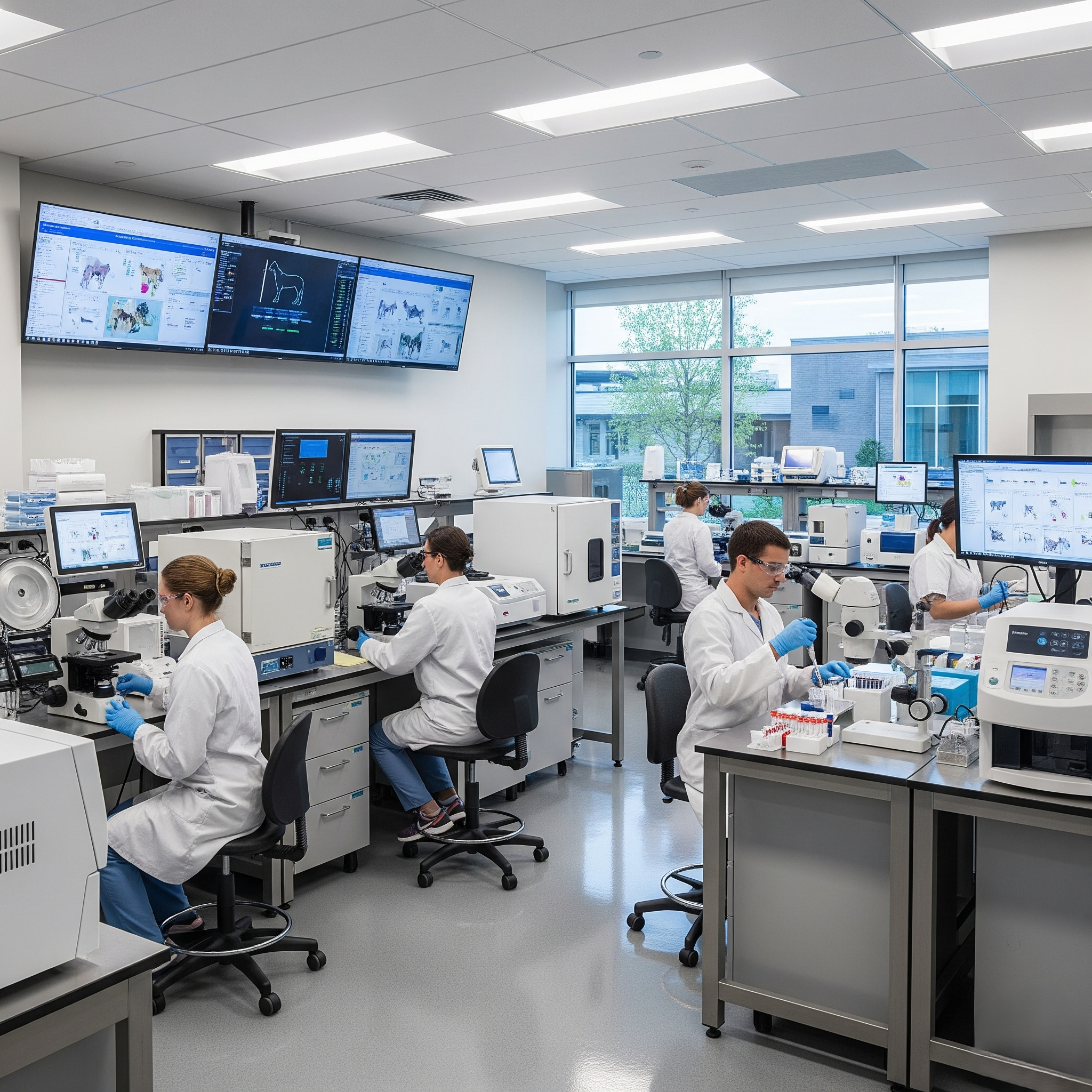 Modern laboratory with advanced equipment
